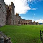 Tantallon Castle - hinter der Mauer