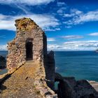 Tantallon Castle - oben auf der Mauer