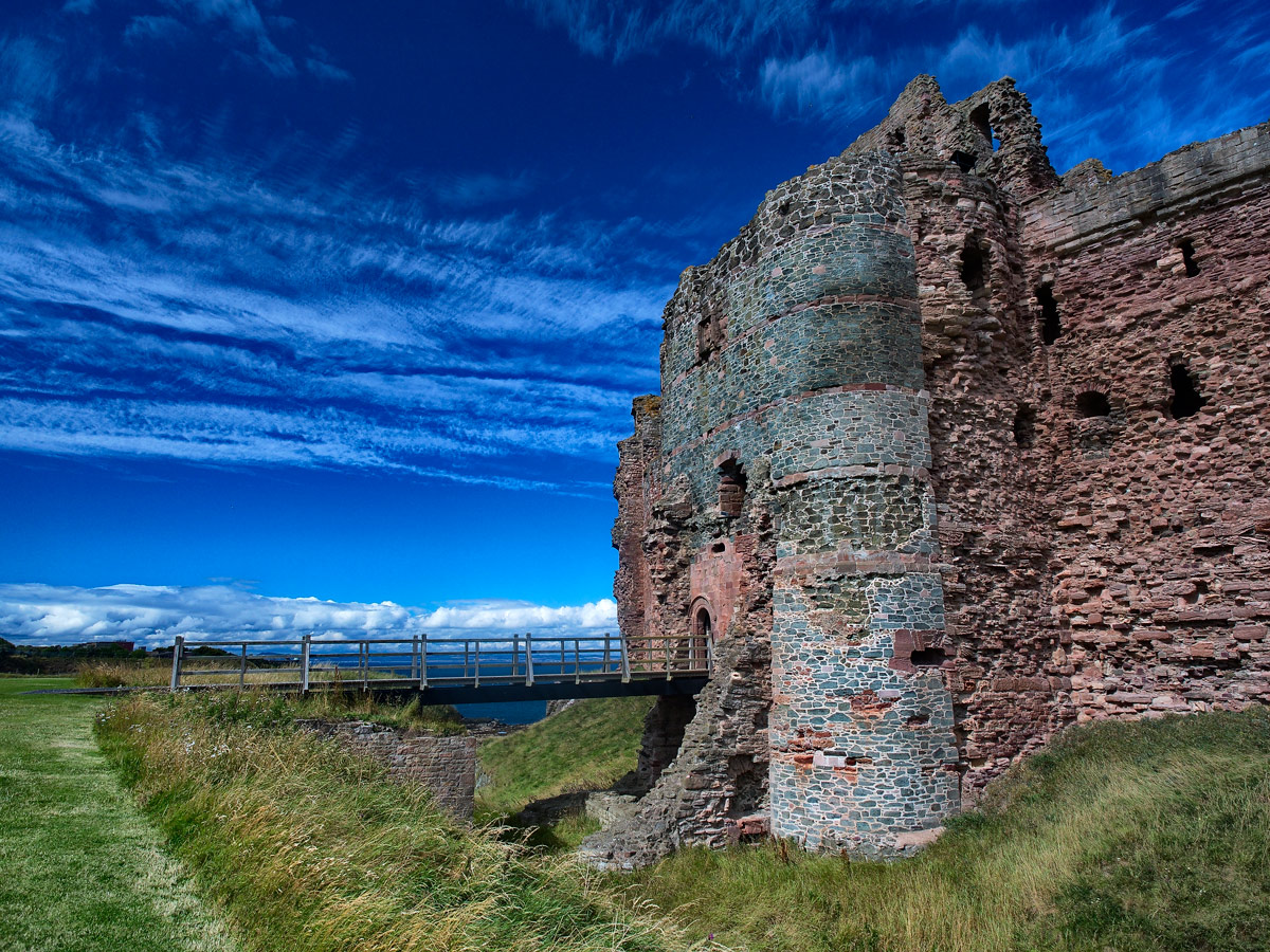 Tantallon Castle - Zugang