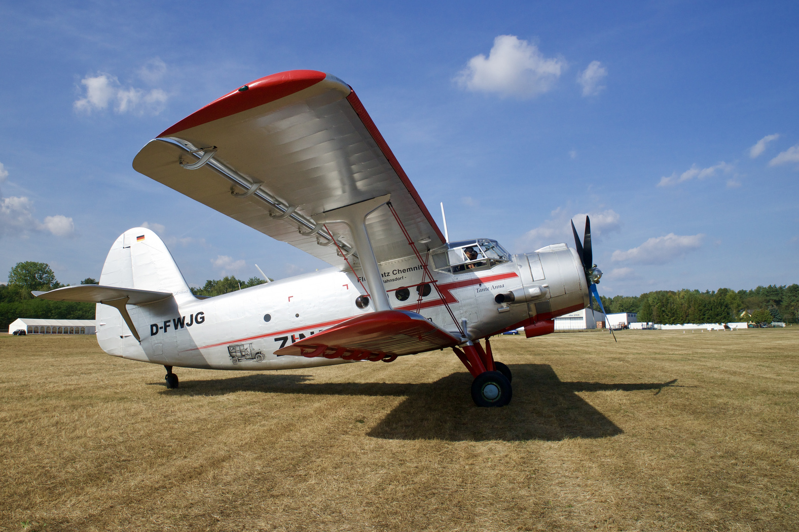 Tante Anna zum Rundflug startbereit