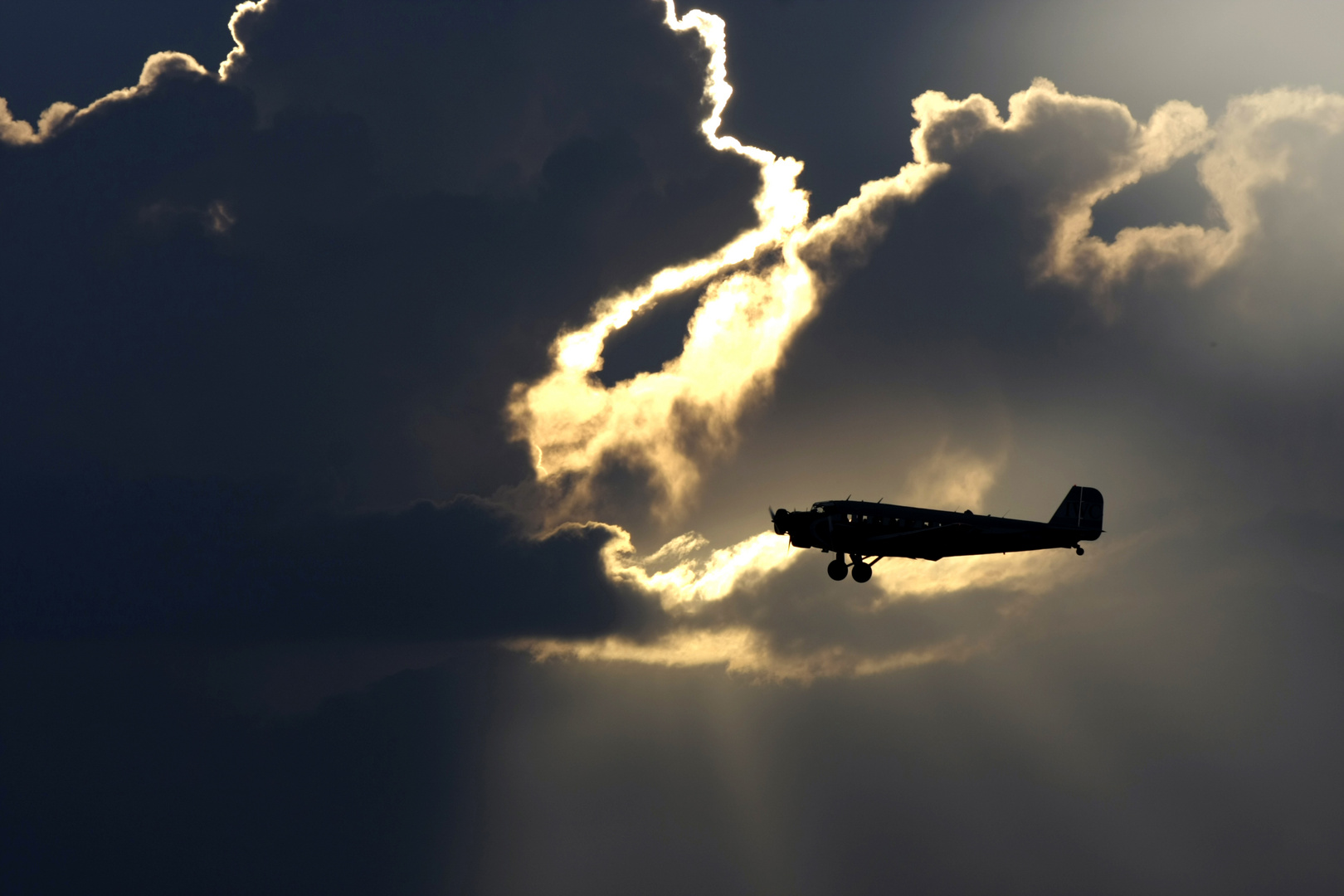 Tante Ju im Anflug auf die Hahnweide