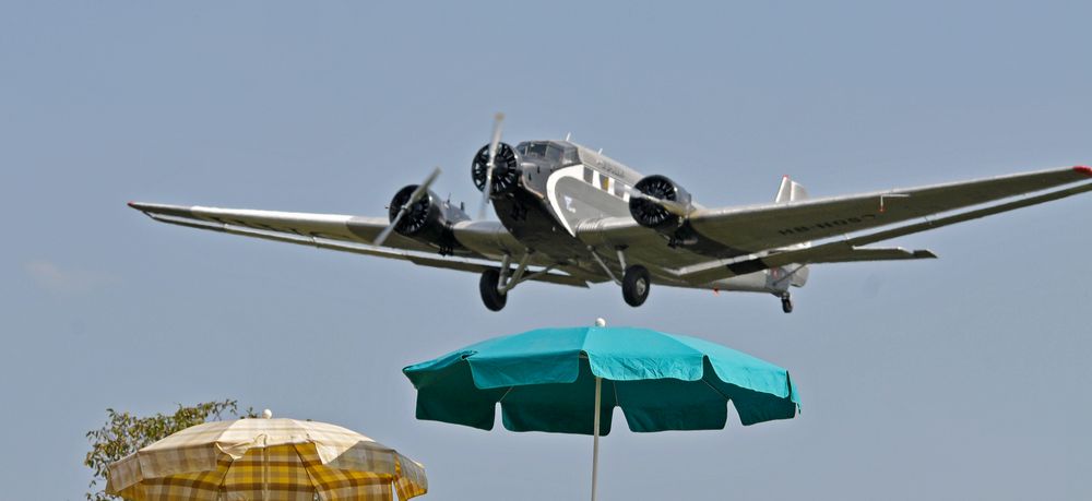 Tante JU im Landeanflug