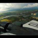 "Tante Ju" über der Lübecker Bucht