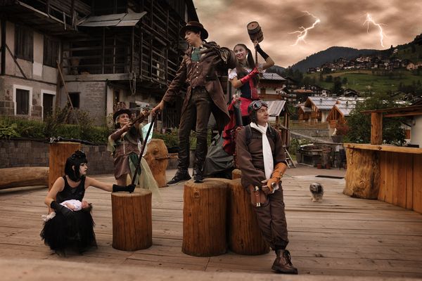 Tanti in montagna... per non parlar del cane (perplesso)