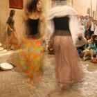 Tanzende in Ferrara beim Busker Festival