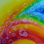 Tanzende Seifenblasen - Ein bunter Traum in Öl