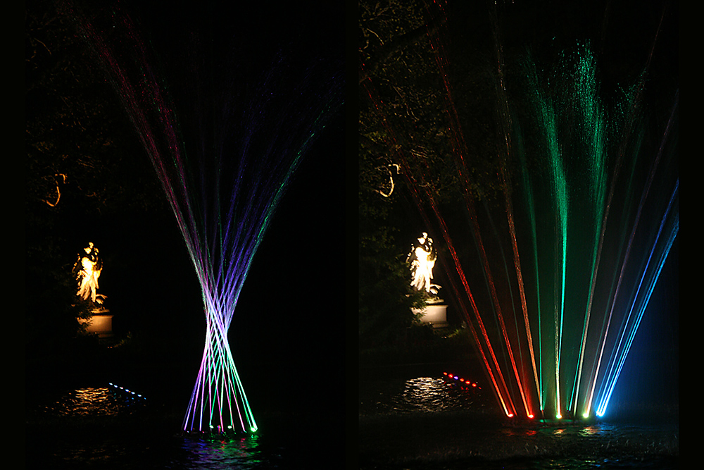 'Tanzende Wasser', Nacht der Museen 2012, Palmengarten Frankfurt