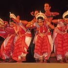 Tanzgruppe am Festival von Khajuraho
