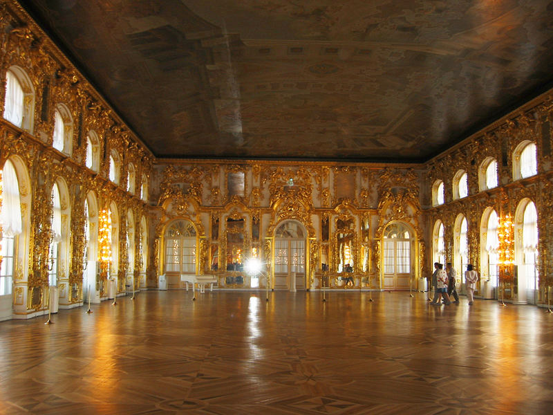 Tanzsaal i. Katharinenpalast von St. Petersburg Foto ...