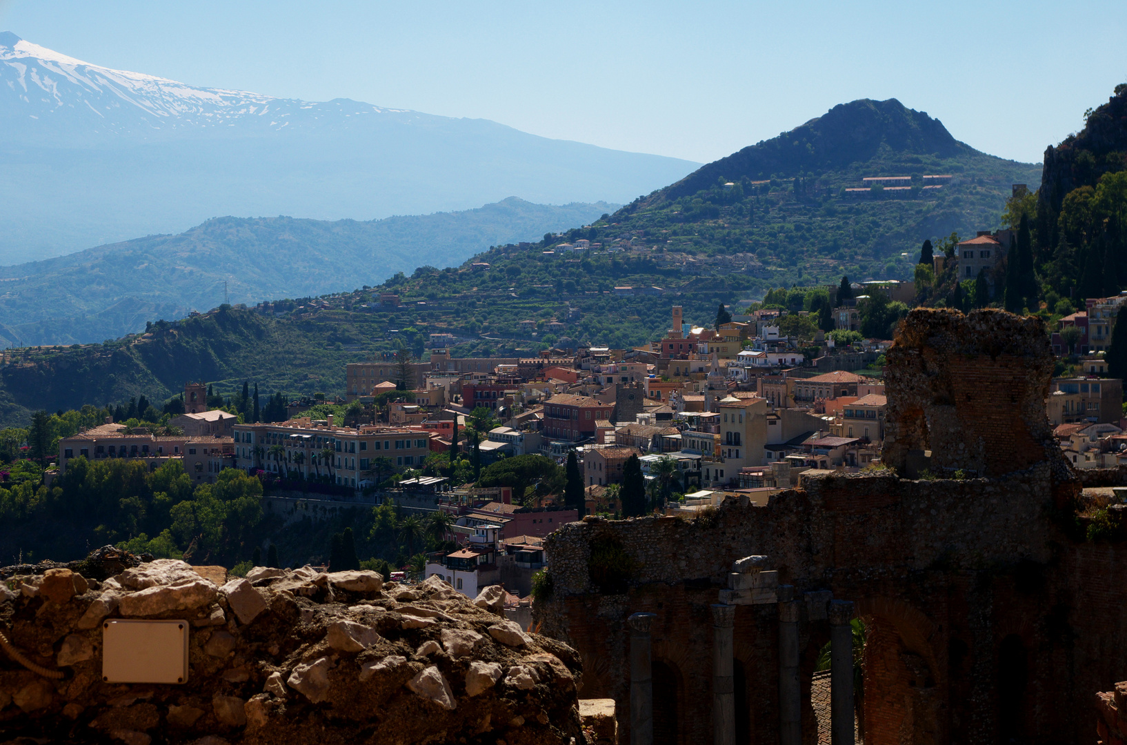 Taormina im Gegenlicht