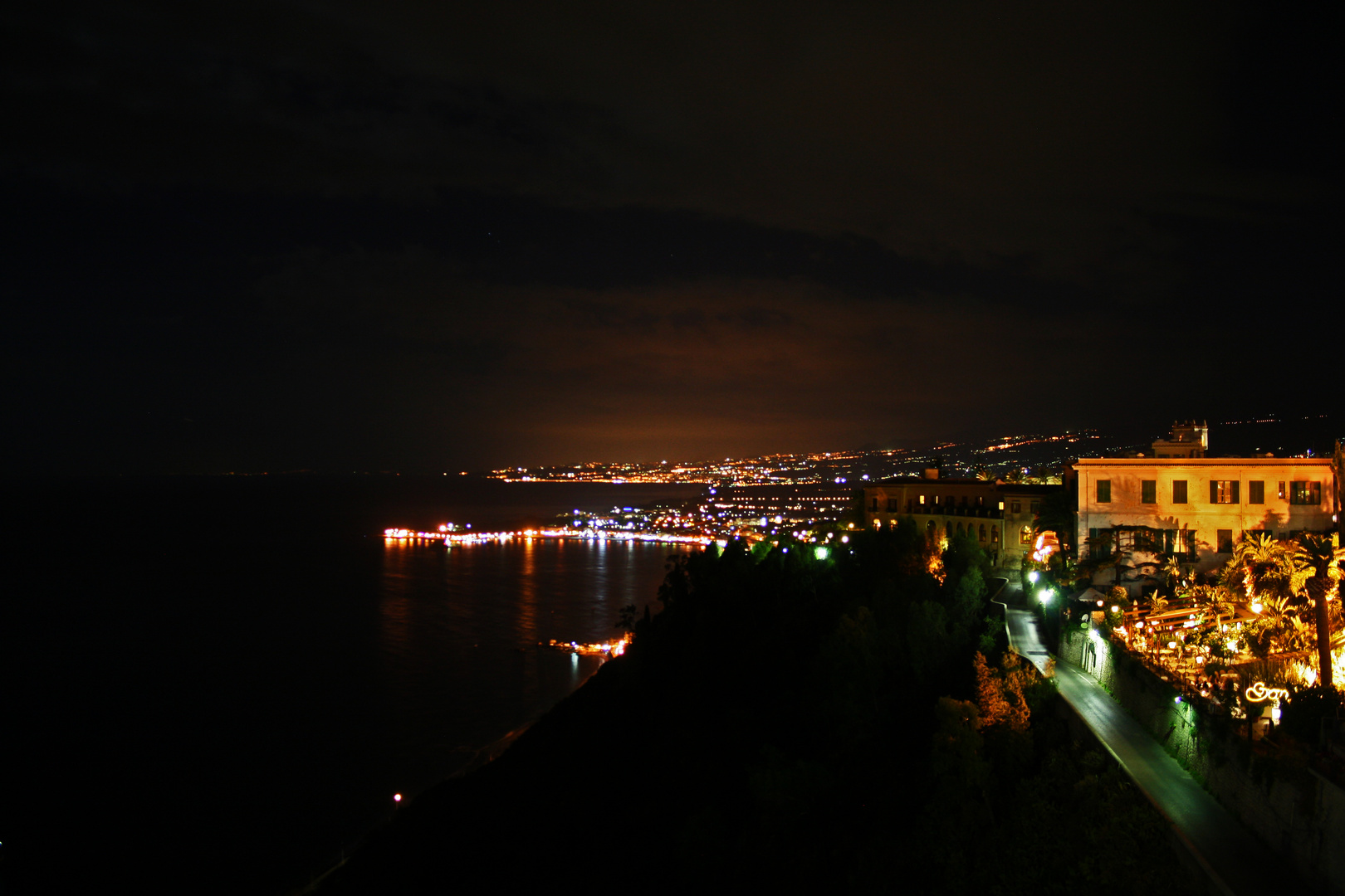 Taormina in der Nacht