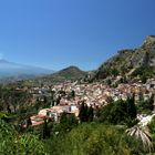 Taormina-Sizilien mit Ätna