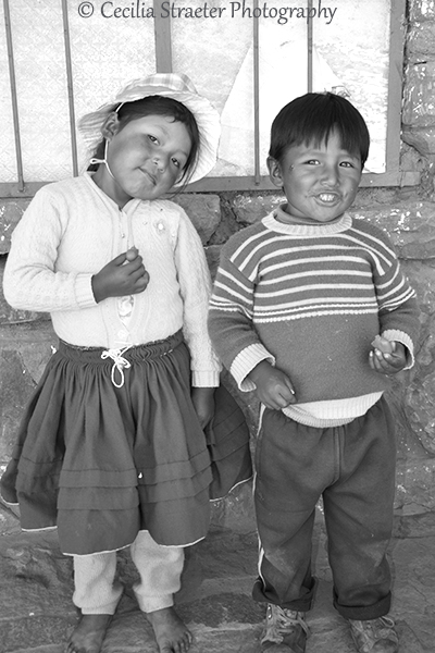 Taquile Island children - Puno