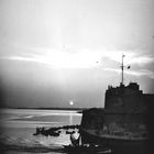 Taranto, 1959 - Mar grande e castello Aragonese.