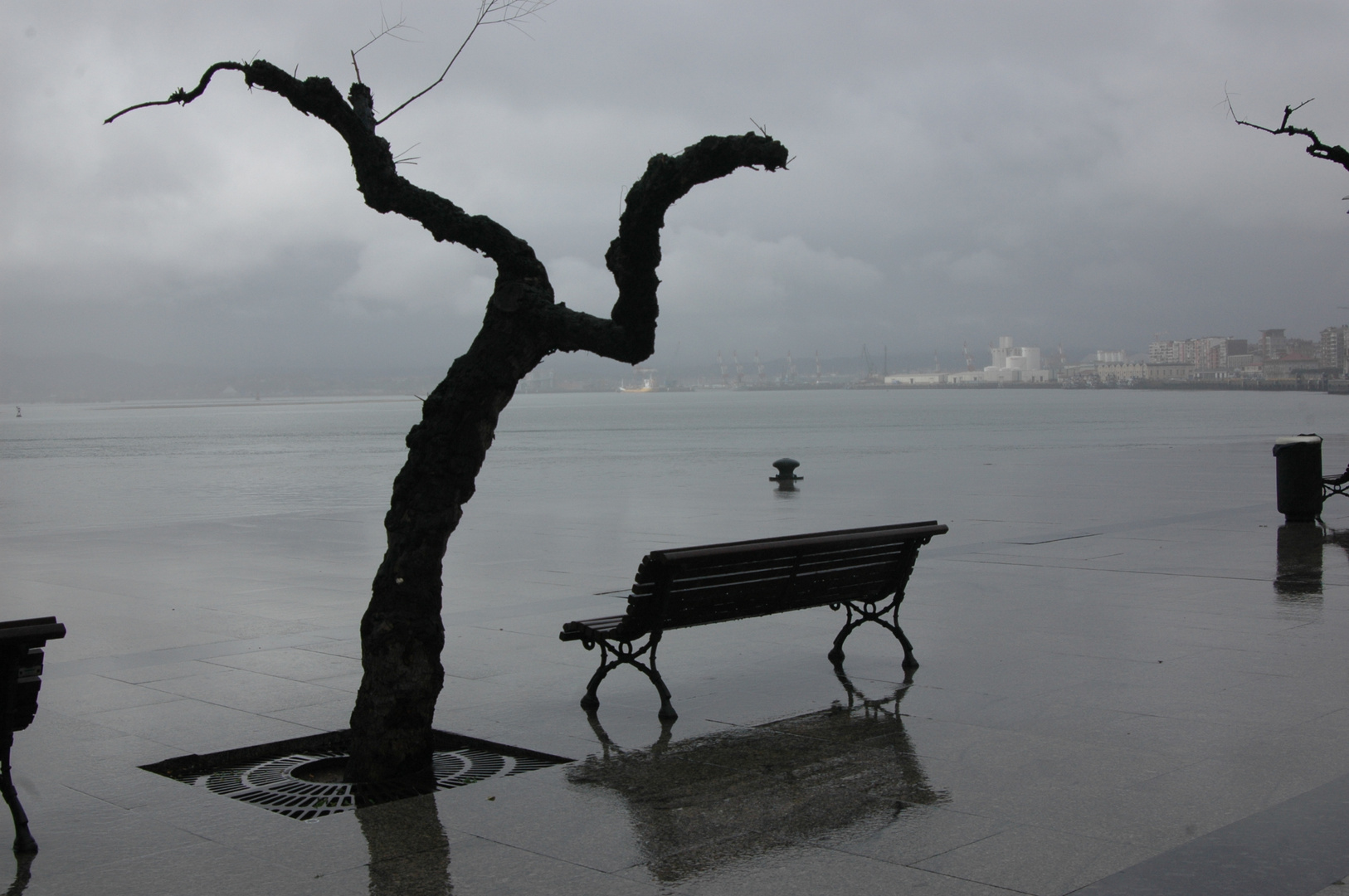 Tarde lluviosa en Paseo de Pereda/Santander