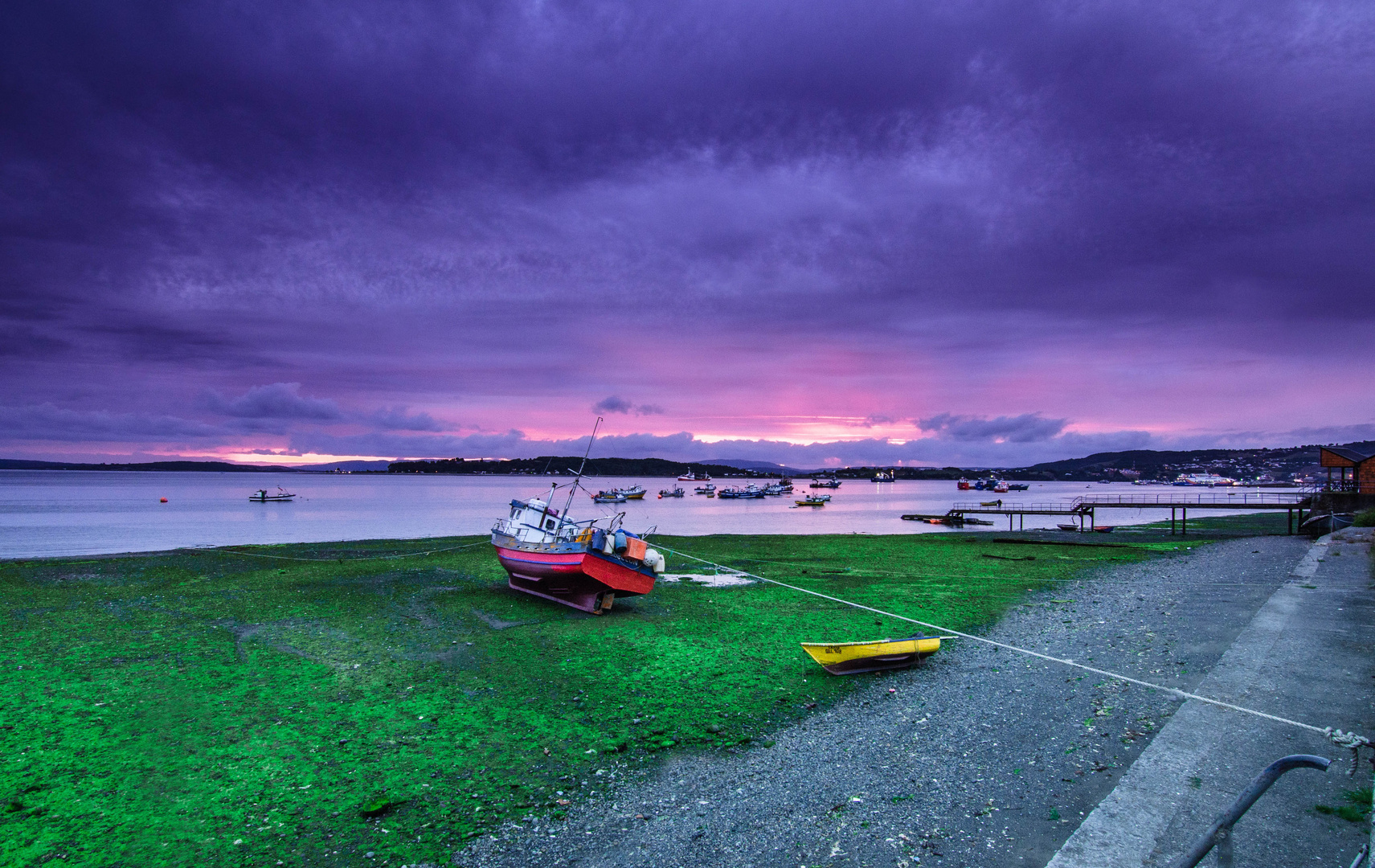 Tarde nubosa en Chiloé