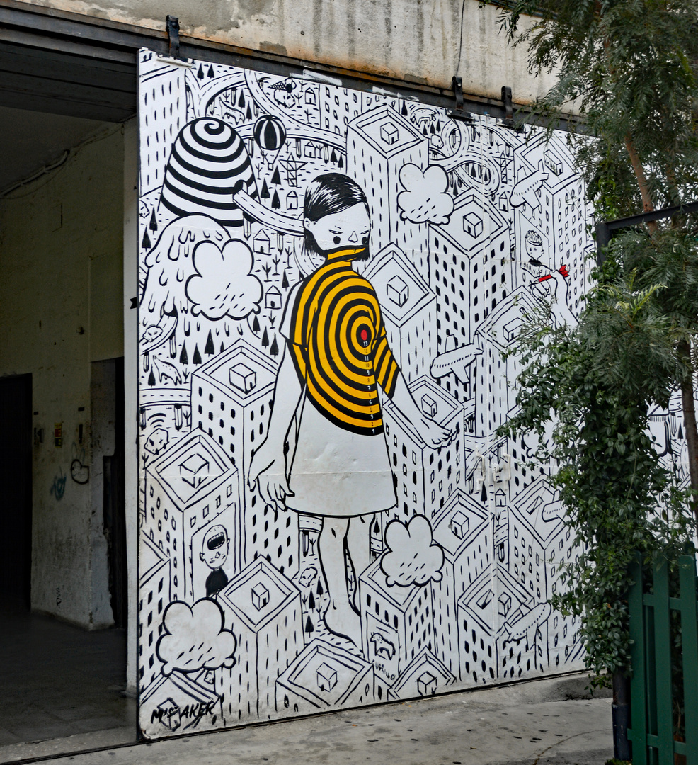 TARGET - Zielscheibe - Graffito in Lissabon 
