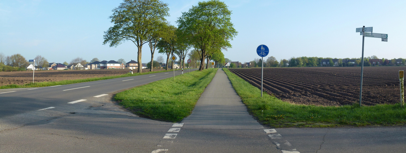 Tarmstedt, Ortseingang aus Wilstedt kommend im Mai 2017