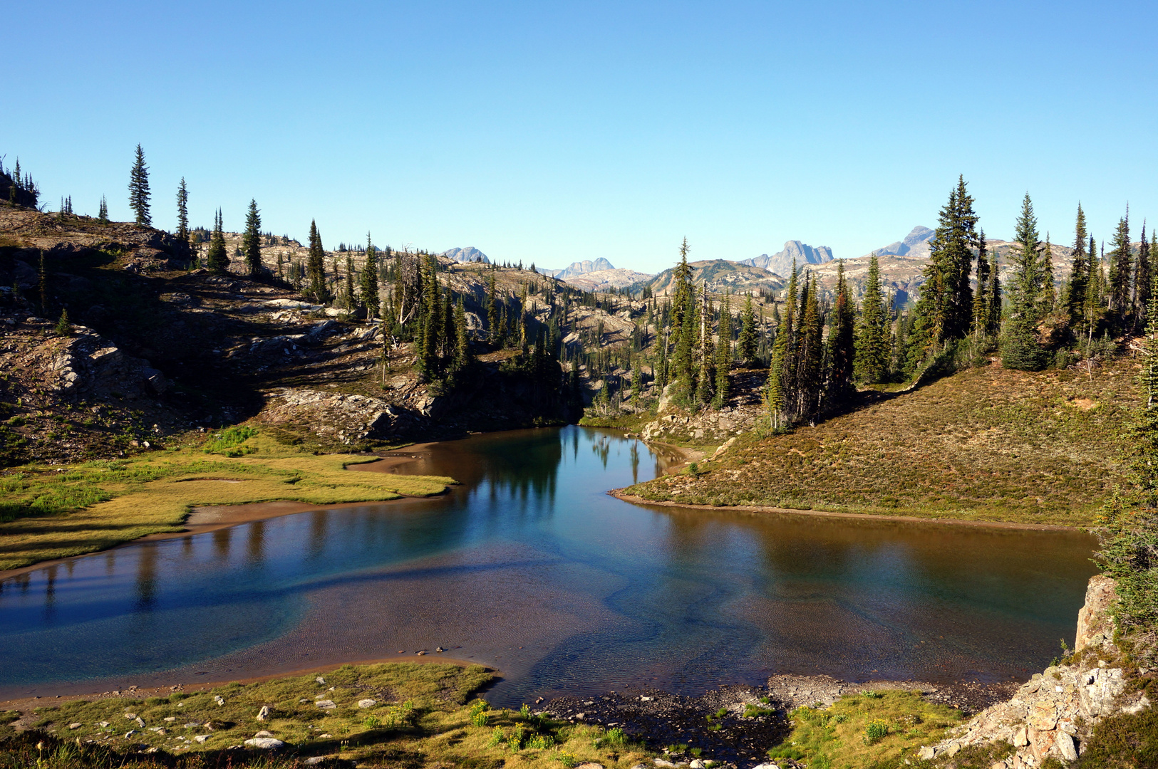 Tarn in the Monashee Mountains of British Columbia, Canada.