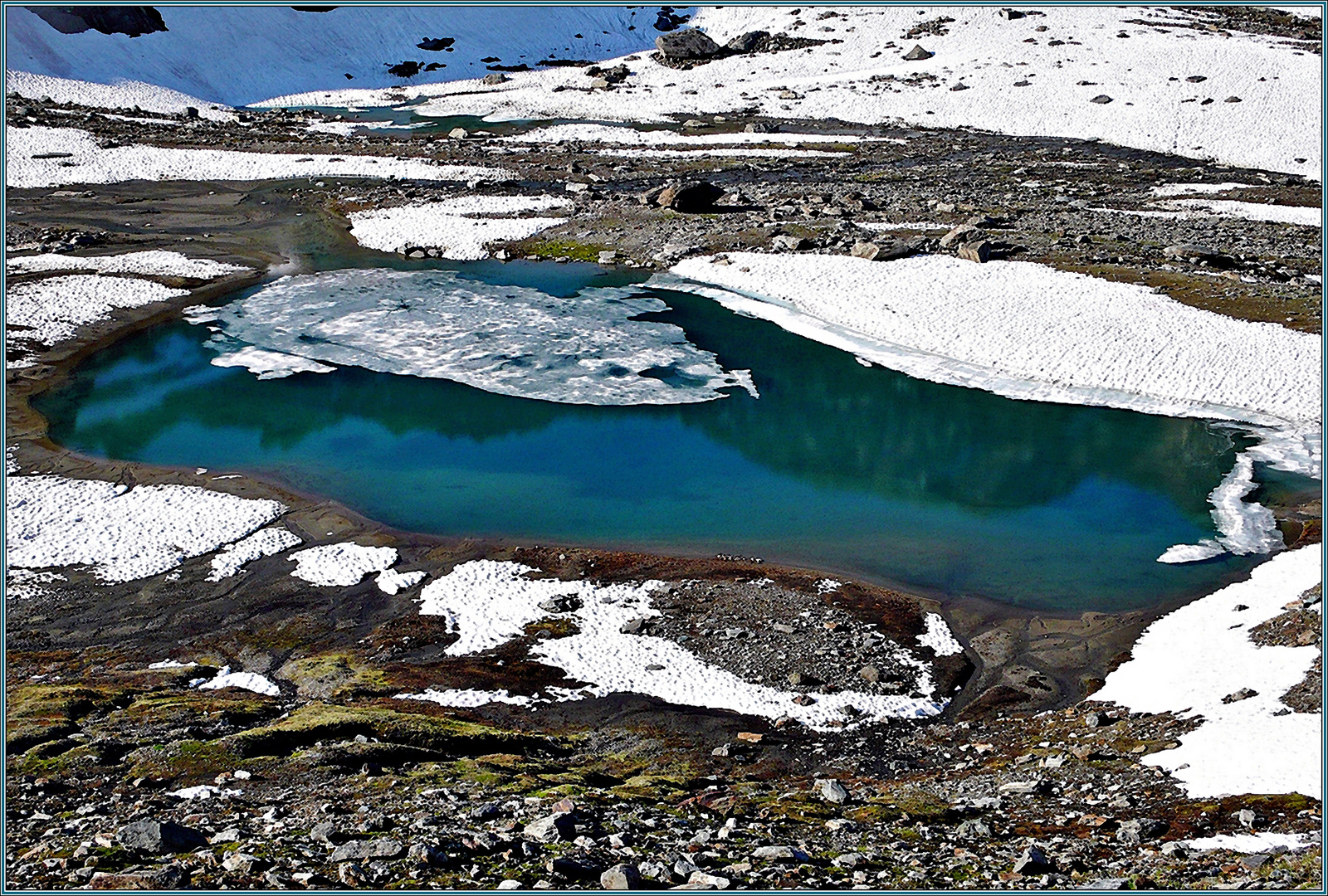 Tarn with clear water