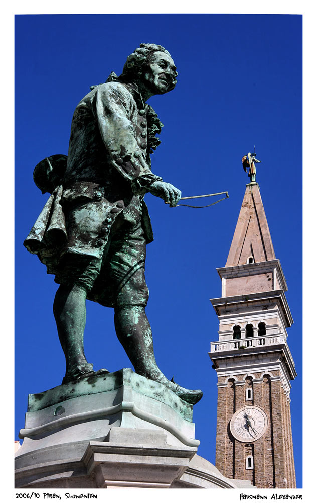 Tartini-Denkmal in Piran