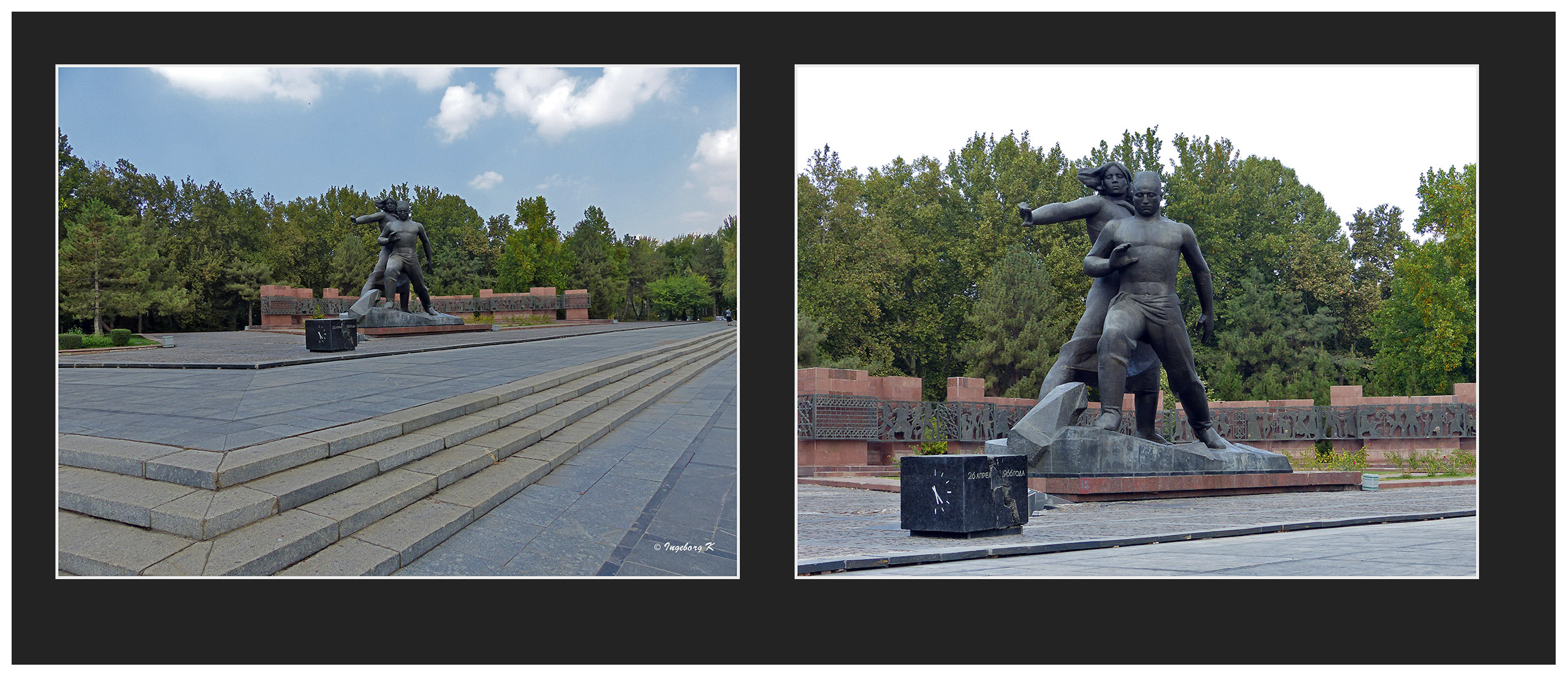 Taschkent - Denkmal als Erinnerung an das Erdbeben vom 26. April 1966