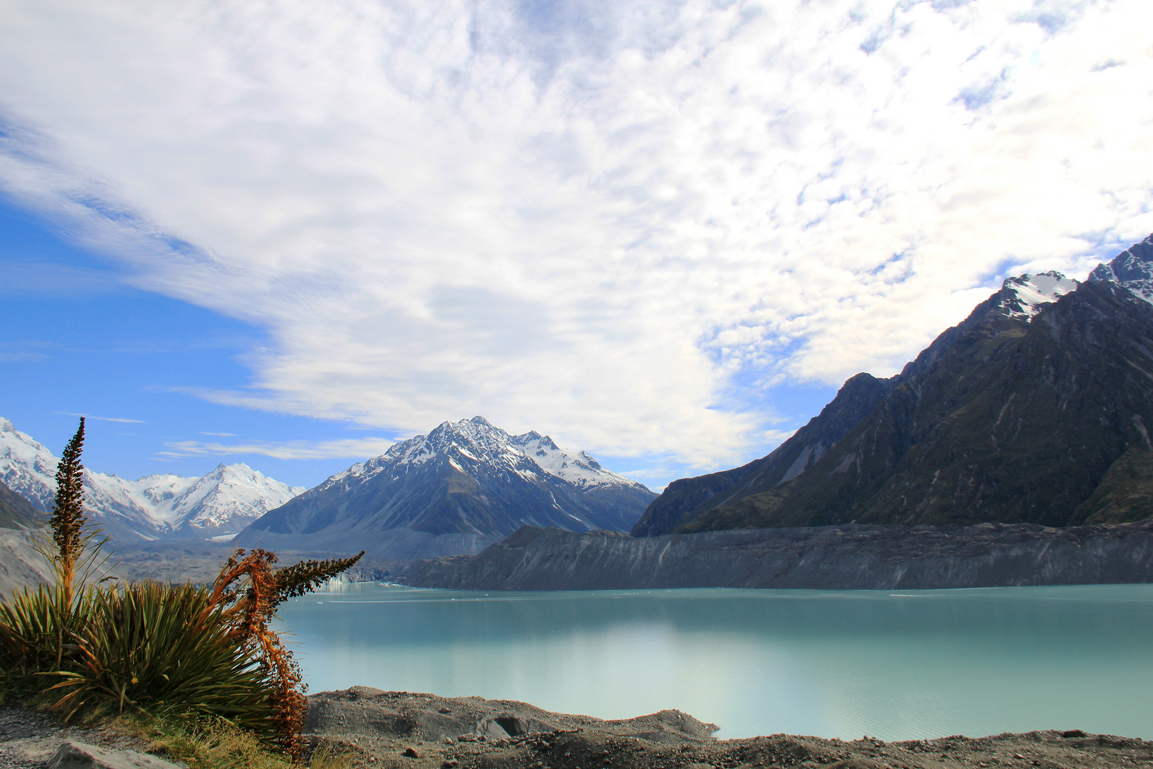 Tasman-Gletscher mit Gletschersee