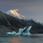 Tasman Lake and Mount Cook