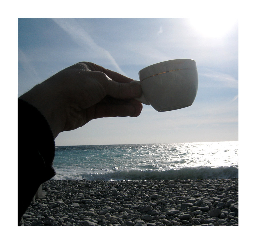 tasse am strand