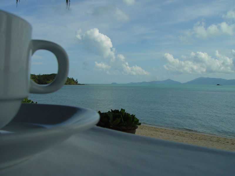 Tasse mit Meeresblick (Koh Samui, Thailand)