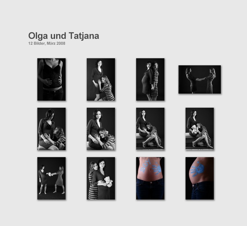 Tatjana und Olga - Kontaktabzug