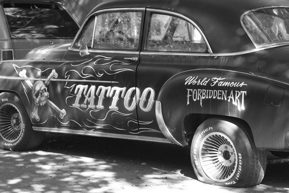 Tatoo Car Flat Tire