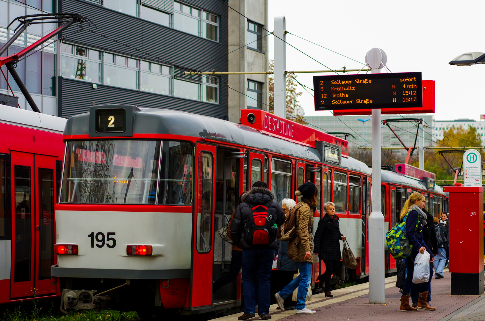 Tatra in Halle (Saale) am Hauptbahnhof