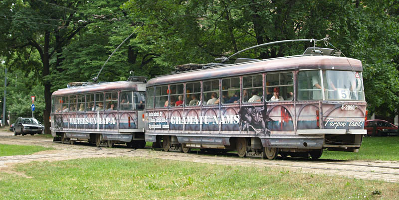 Tatra T3SU-Zug in Riga