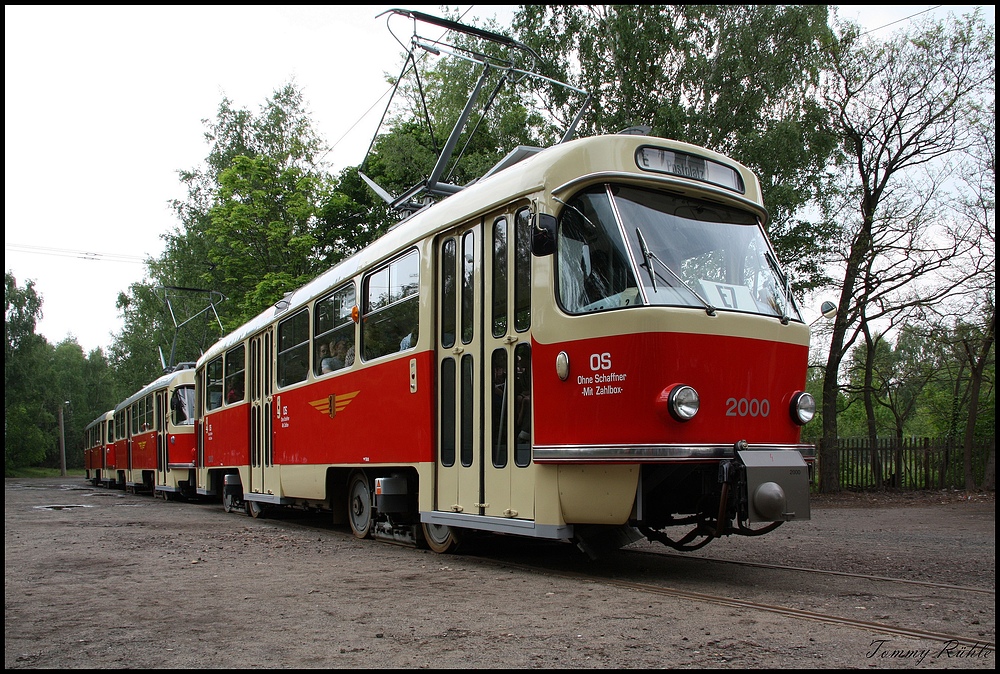 Tatra T4D-Prototyp 2000 am Diebsteig