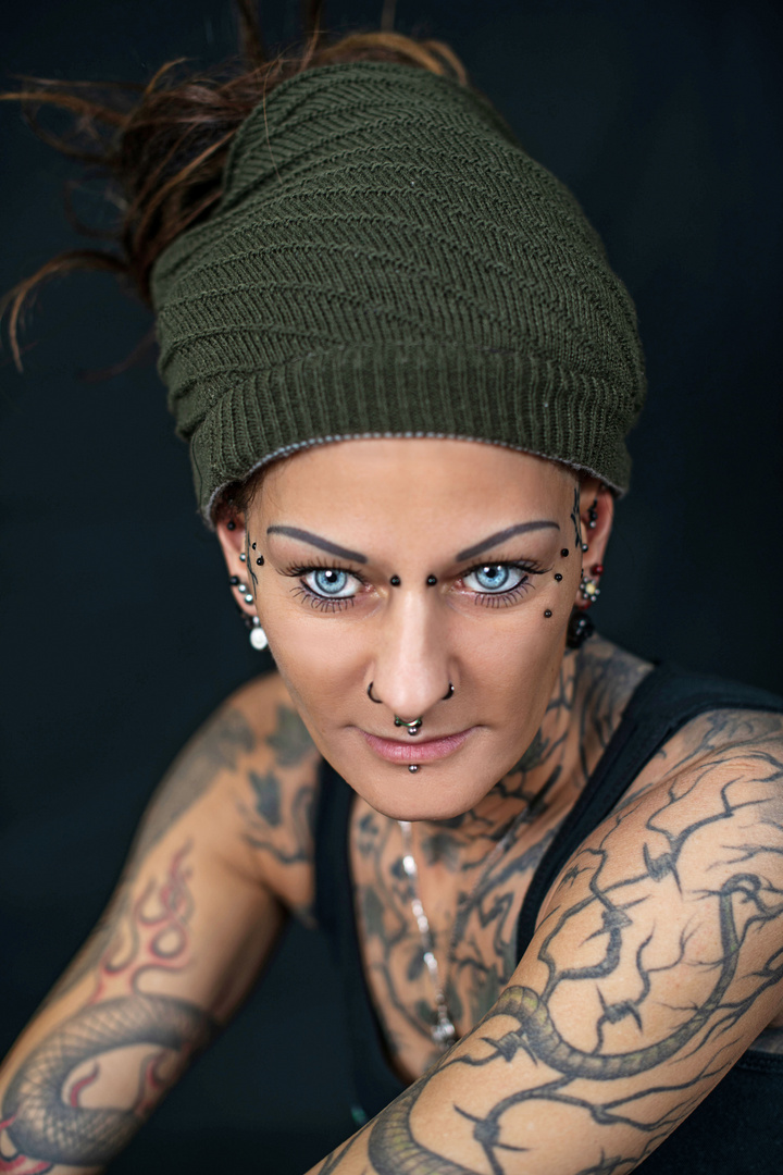 Tattoo Girl Portrait 