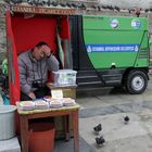 Taubenfutterverkäufer in Istanbul