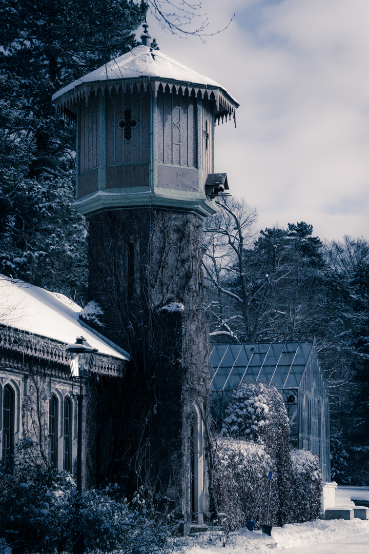 Taubenschlag mit Wintergarten auf Schloss Eckberg