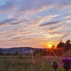 Taubertal bei Sonnenuntergang.