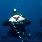 Taucher | Spaß am Sicherheitsstop vor Cocos Island