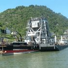 Taucherschacht Kaiman im Schutzhafen Sankt Goar