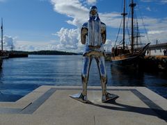 Taucherskulptur in Oslo