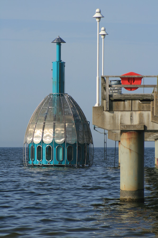 Tauchkapsel im Wasser Zinnowitz auf der Insel Usedom