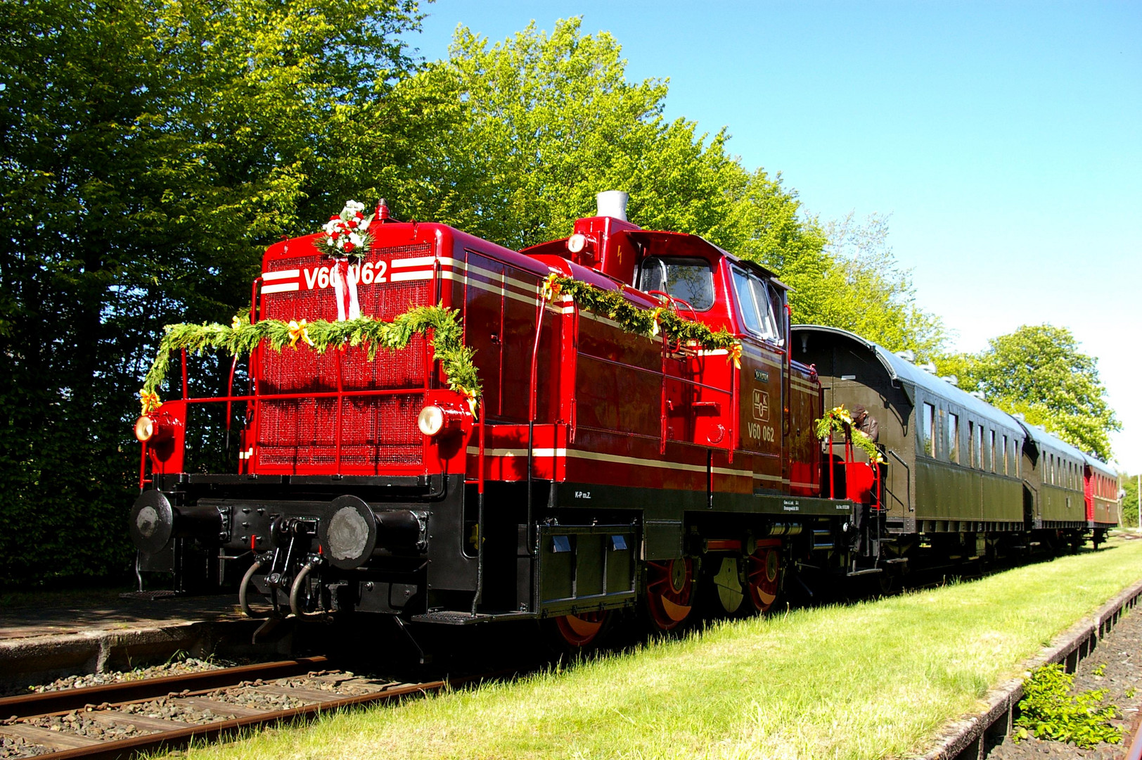 Taufe der Diesellok V60 062 Dornum der MKOEV Ostfriesland