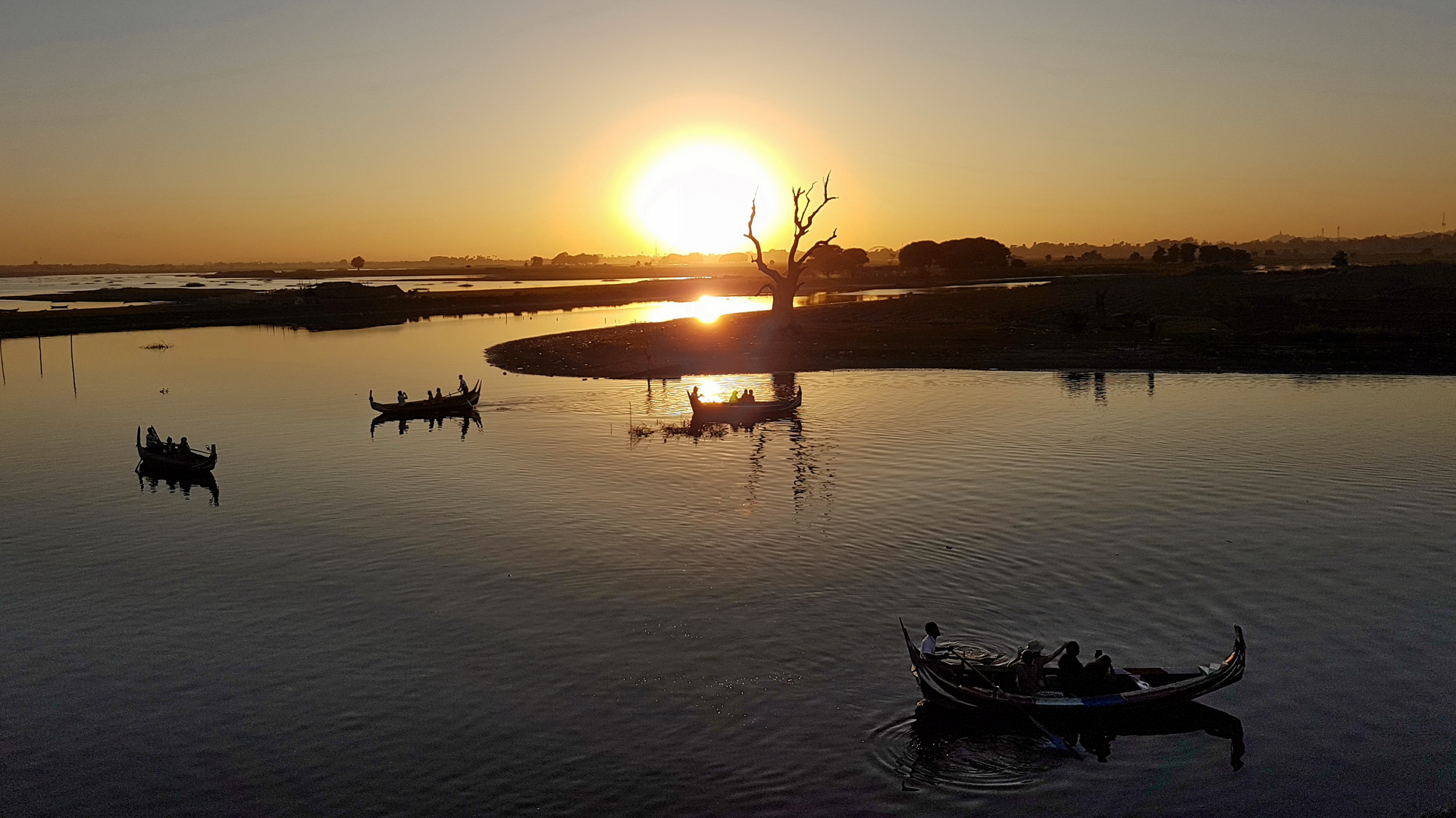 Taungthaman-See bei Amarapura