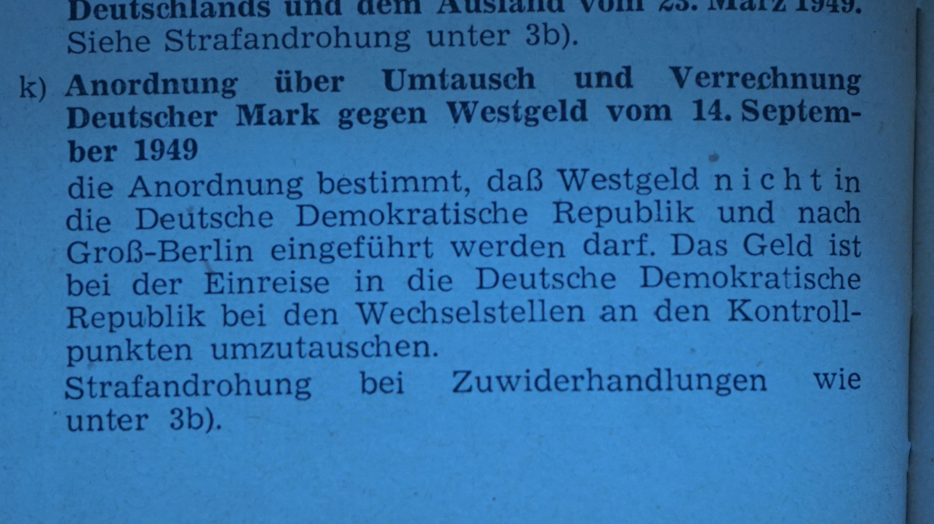 tauschen Sie Ihr "Westgeld" um