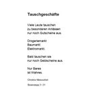 Tauschgeschäfte BS 3 - 31