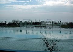 Tausendundeine Nacht - Pool des Hotel Polat in Istanbul mit Blick auf den Bosporus