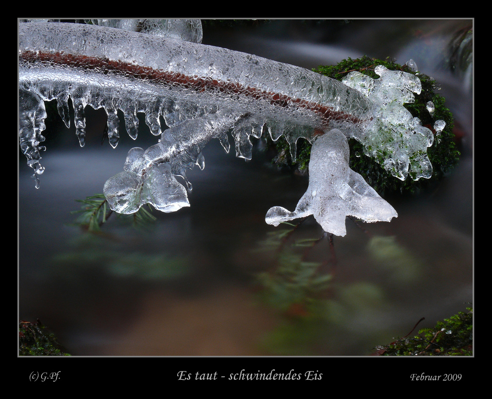 Tauwetter - das Eis verschwindet