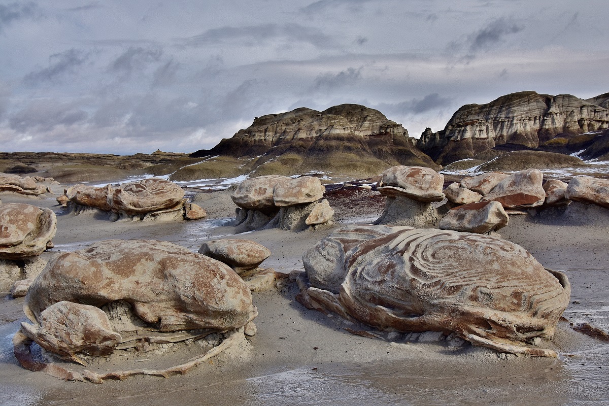 Tauwetter in den Bisti Badlands